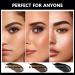 Anglicolor 3 Colors Eyebrow Pomade and Stencil Kit - 05 Dark Brown Set with Double-Ended Brush and Sponge Applicator - Buy Online on GoSupps.com