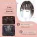 Bangs Hair Clip in Bangs Human Hair Clip on Fringe Human Hair Extensions Hair Toppers for Thinning Hair Women Real Hair 360 Clip on Bangs for Daily Wear Medium Brown(4#) - Buy Online on GoSupps.com