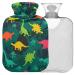 Naanle camouflage dinosaurs heat bottle with reference transparent hot water bottle 1l hot heat bottle for handfoot heat pain relief heat and cold therapy