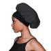 Evolve Satin Wide Edge Bonnet in Black - Ultimate Hair Protection - Buy Online on GoSupps.com
