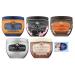 Tesori d'Oriente Byzantium Body Cream 5 Pack Byzantium Test Pack – Aegyptus – Orchid – Lotus Flower – White Musk – Body Cream 300 ml + 1 Free Felce Azzurra Talc Sachet,