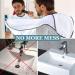 Beard Bib Beard Apron - Hair Catcher for Men Shaving & Trimming - Non-Stick Cape Grooming Cloth - Waterproof with Suction Cups - Best Gifts for Men (White) - Buy Online on GoSupps.com