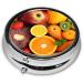 Fruit Rainbow Mini Round Pill Box - 3 Compartment Travel Organizer | Portable Medicine Case for Home & Office - Buy Online on GoSupps.com
