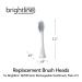 Brightline 86750 Replacement Brush Heads for 86700 Sonic Toothbrush - 4 Count, Compatible with Adjustable Intensity - Pack of 1 - Buy Online on GoSupps.com