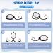 Dunzy 5 Pairs Magnifying Makeup Glasses for Women - Flip Down Cosmetic Reading Spectacles +2.50 - Buy Online on GoSupps.com