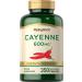 Piping Rock Cayenne Pepper Capsules 600mg | 350 Count | Concentrated Extract Supplement | Nonn-GMO, Gluten Free