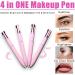 4-in-1 Makeup Pen: Lip Liner, Eyeliner, Highlighter, Brow Liner - Multi-Function Travel Touch Up Pen - Waterproof & Smooth Texture - Red Brown Black White - Buy Online on GoSupps.com