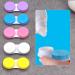 Swysgs 5-Piece Contact Lens Case Set Portable Travel Containers | Multi-Colored Lens Protectors for Home & On-the-Go - Yellow Blue Pink White & Purple - Buy Online on GoSupps.com