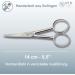 NTS-Solingen Industrial Cup Scissors | Curved Cutting & Thread Snips | Nickel-Plated C45 Steel | 14 cm (5.5 inch) | German Craftsmanship | International Shipping - Buy Online on GoSupps.com