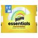 Bounty Essentials 2-Ply Paper Towels, Select-A-Size, 11" x 5 7/8", White, 83 Sheets Per Roll, Carton Of 6 Rolls