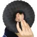 Piercing pillow ear pillow donut with hole for earache cnh pain relief sleeping pressure wound side sleepers headphones minky dot black minky dot black