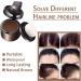 Instantly Hairline Shadow Hairline Powder Root Touch Up Quick Cover Brown Hair Root Concealer for Hairline Hair Touch-Up for Thin Hair Grey Hairline Quick Cover Unisex Waterproof Dark Brown - Buy Online on GoSupps.com