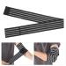 Sports Elbow Brace Compression Bandage - Elastic Support Sleeve for Injury Recovery | Ideal for Athletes - Black & Gray Stripes - Buy Online on GoSupps.com
