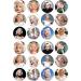 24 x Marilyn Monroe - Colour 4.4cm Disc Cupcake Toppers (NOT PRE Cut) - Buy Online on GoSupps.com
