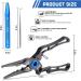XTOUC Titanium Saltwater Fishing Pliers - Quick Hook Removal Tool & Split Ring Equipment for Tackle Kit - Perfect Fishing Gear Gift - Buy Online on GoSupps.com