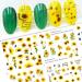 CHANGAR Sunflower Nail Stickers Floria Flower Bee Water Transfer Nail Decals Spring Summer Series Nail Decorations Manicure Tips 12 Sheets Nail Tips DIY Toenails Nail Art Decorations Accessories - Buy Online on GoSupps.com