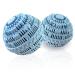 2pcs Laundry Ball - Natural Non-Chemical Detergent Laundry Balls for Washing Machine - Eco Friendly Wash Ball & Detergent Alternative for 2000 Washings(Light Blue) 2 Pcs