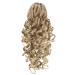 SWACC 12-Inch Short Screw Curls Claw Clip Ponytail Hair Extension in Beige/Blonde - Synthetic Drawstring Curly Hairpiece - Buy Online on GoSupps.com