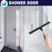 10-Inch Matte Black Stainless Steel Shower Squeegee - All-Purpose for Bathroom, Shower Doors, Mirrors, Tiles, Car Windows - Streak-Free Finish - Buy Online on GoSupps.com
