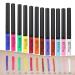 12pcs Waterproof Matte Liquid Eyeliner Set - Colorful Makeup Pen Set in White, Red, Blue, Green, and Brown - Buy Online on GoSupps.com