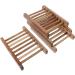 Ciieeo 16 Pcs Creative Soap Box Bathroom Storage Rack Drain Soap Holder Home Outdoor Travel Hollow Wooden Soap Rack (medium Natural Color Soap Rack) 4pcs Wooden Soap Dish Wooden Frame - Buy Online on GoSupps.com