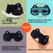 Buy Cordless Heated Eye Mask for Women | USB Rechargeable Sleep Eye Pad - Warm Compress for Dry Eyes & Stye Relief | Portable Electric Gift (Black - Buy Online on GoSupps.com