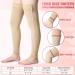Buy Compression Stockings with Zipper - 2 Pairs Thigh High 20-30 mmHg for Swelling Relief | Footless Compression Socks for Men & Women - Buy Online on GoSupps.com
