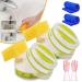 Cohbskj Eco-Friendly Cleaning Stone Clean It Cleaning Stone Cleaning Pebble Stone Shower Floor Multi Purpose Cleaning Stone for Bathroom Kitchen with Sponge (2 PCS)