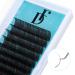 Light Brown Lash Extension Volume Eyelashes Extensions 0.05 C 15-20mm Lash Tray Individual lash Extensions Classic Lash Extensions Soft Matte Black Single Lashes for Professional Salon Use
