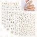 Kawyehu 12 Sheets Nail Art Stickers 3 Sheets 5D Embossed Nail Stickers Self-Adhesive Nail Stickers for Women Girls Salon Home DIY Nail Striping Line Nail Art Supplies Starry Night - Buy Online on GoSupps.com