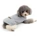 Zweitea Striped Dog Shirt for Small Dogs & Cats - Soft Cotton Summer Tank Top - Gray - Size M - Buy Online on GoSupps.com
