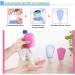 Silicone Travel Bottle Set - Leak-Proof Caps | 3-Piece Set in Blue White & Pink | Airplane Portable Travel Toilets - Buy Online on GoSupps.com