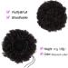 Curly Afro Puff Drawstring Ponytail Extension | Black Women's Medium Size Clip-On Bun | 2# Color (65g) - Buy Online on GoSupps.com