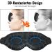 3D Sleep Mask for Men & Women - Light-Blocking Eye Mask Comfortable Sleeping Goggles with Adjustable Straps - Perfect for Travel Yoga & Meditation (Black) - Buy Online on GoSupps.com