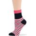 Women's Cotton Diabetic Quarter Novelty Socks - 4 Pack | Large Size 10-12 | Heart Stripe Flower Designs | Comfortable & Stylish Socks for Shoe Size 8-12 - Buy Online on GoSupps.com