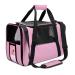 NAT Dog Carrier Cat Carrier Pet Carrier, Airline Approved Dog Carrier with Mesh Window, Breathable, Collapsible,Soft-Sided,Escape Proof,Easy Storage, Best for Small Medium Cats Dogs Medium Pink