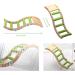 Bird Wooden Ladder Toy for Climbing and Chewing - Pet Parrots Cage Accessories and Play Platform - Buy Online on GoSupps.com