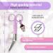 Medical Blunt Scissors - Stainless Steel Design with Distinctive Dark Purple Keyring - Perfect for Professionals - Buy Online on GoSupps.com