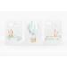 Olgs Children's Room Set of 3 Posters - Bear Piglet Elephant, Cars and Hot Air Balloon Boy | Decorative Wall Pictures for Baby Room - Buy Online on GoSupps.com
