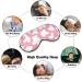Buy Pink Cow Print Sleep Mask for Women | Adjustable Eye Shades with Elastic Strap - Perfect for Travel & Relaxation - Buy Online on GoSupps.com