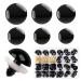 16 30 mm Large Black Safety Eyes for Amigurumi Crochet Crafts Dolls Making Stuffed Animals and Teddy Bear