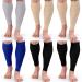 6 Pairs Leg Compression Sleeves Calf Compression Socks for Women Men Footless Leg Support Brace for Running Cycling Shin Splint Swelling Varicose Veins Pain Relief (Retro Color, Large/XX-Large) Retro Color Large/ XX-Large