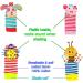 Wrist and Foot Rattle Set for Newborn Babies - 8 pcs Baby Toy Set for Boys and Girls - Buy Online on GoSupps.com