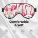 Flamingos On White Sleep Mask | Adjustable & Breathable Eye Mask for Comfortable Sleep - Shop Now - Buy Online on GoSupps.com