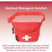 Dealmed Red Lifeguard Fanny Pack - Logo Design, E-Z Zipper, 3 Pockets (Pack of 3) - Adjustable Waist Strap - Buy Online on GoSupps.com