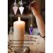 Xiannvxi 3pcs Crystal Pendulum Set - Amethyst Rose Quartz & Clear Quartz for Prophecy | Gemstone Pendulums for Reiki & Witchcraft Supplies - Buy Online on GoSupps.com