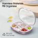 Buy Pill Organizer 2 Pack - Small Pill Box for Purse & Pocket | Daily Medicine & Vitamin Storage | Six-Compartment Supplement Case (Russet) - International Shipping Available - Buy Online on GoSupps.com
