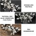 ifundom bridal hair accessories Flower Hair Comb hairbrush for women Floral Hair Clips Bridal Comb Barrette proms hair comb Handmade Bridal Hair Comb diamond Zinc alloy leaf banquet - Buy Online on GoSupps.com