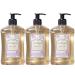 A LA MAISON Rose Lilac Liquid Hand Soap - Triple French Milled Natural Moisturizing Soap (3 Pack 16.9 oz Bottle) Rose Lilac 16.9 Fl Oz (Pack of 3)