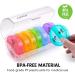 Twice-a-Day Daily Pill Organizer - Weekly AM/PM Round Medicine Box - 7 Day Vitamin Container for Fish Oils - Buy Online on GoSupps.com